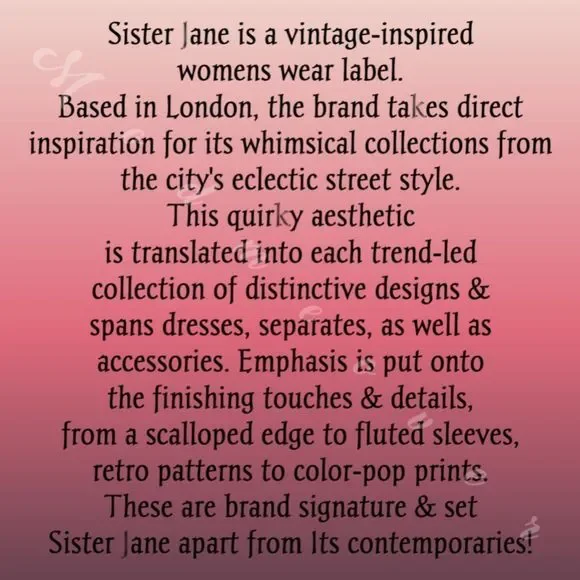 SISTER JANE *Memento Tapestry Mini* ~ Woven Floral ~ Puff Sleeves ~ Size M ~ NEW - Picture 7 of 11